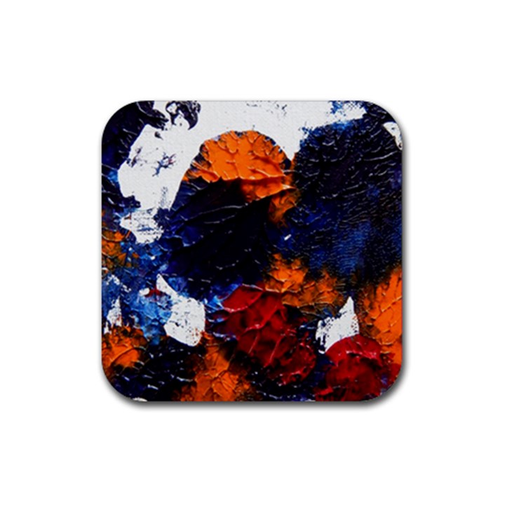 FALLING LEAVES Rubber Coaster (Square) 