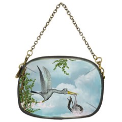 Funny Stork With Creepy Snake Baby Chain Purse (two Sides) by FantasyWorld7