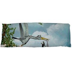 Funny Stork With Creepy Snake Baby Body Pillow Case (dakimakura) by FantasyWorld7