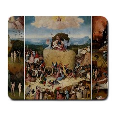 Heronimus Bosch The Haywagon 2 Large Mousepads by impacteesstreetwearthree