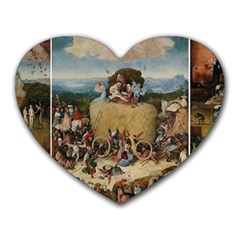 Heronimus Bosch The Haywagon 2 Heart Mousepads by impacteesstreetwearthree