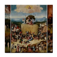 Heronimus Bosch The Haywagon 2 Face Towel