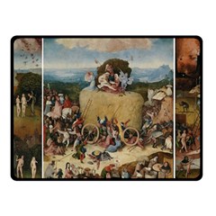 Heronimus Bosch The Haywagon 2 Fleece Blanket (small)