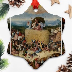 Heronimus Bosch The Haywagon 2 Ornament (snowflake)