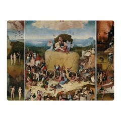 Heronimus Bosch The Haywagon 2 Double Sided Flano Blanket (mini)  by impacteesstreetwearthree