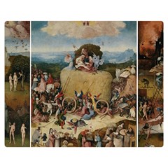 Heronimus Bosch The Haywagon 2 Double Sided Flano Blanket (medium) 