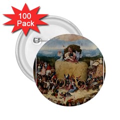 Heronimus Bosch The Haywagon 2 2 25  Buttons (100 Pack) 