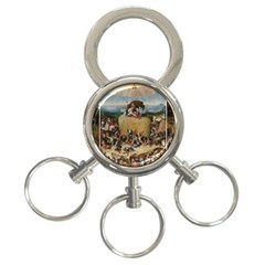 Heronimus Bosch The Haywagon 2 3-ring Key Chain