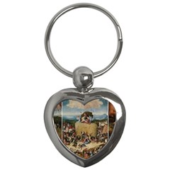 Heronimus Bosch The Haywagon 2 Key Chain (heart)