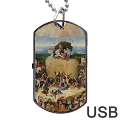 Heronimus Bosch The Haywagon 2 Dog Tag Usb Flash (two Sides)