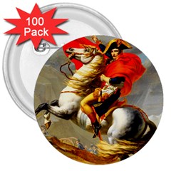 Napoleon Bonaparte 3 3  Buttons (100 Pack) 