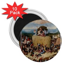 Heronimus Bosch The Haywagon 2 2 25  Magnets (10 Pack) 