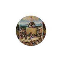 Heronimus Bosch The Haywagon 2 Golf Ball Marker by impacteesstreetwearthree