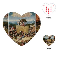 Heronimus Bosch The Haywagon 2 Playing Cards (heart)