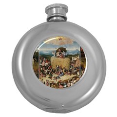 Heronimus Bosch The Haywagon 2 Round Hip Flask (5 Oz)