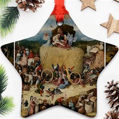 Heronimus Bosch The Haywagon 2 Star Ornament (two Sides)