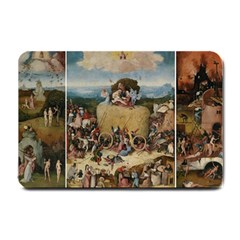 Heronimus Bosch The Haywagon 2 Small Doormat  by impacteesstreetwearthree