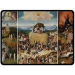 Heronimus Bosch The Haywagon 2 Fleece Blanket (Large)  80 x60  Blanket Front