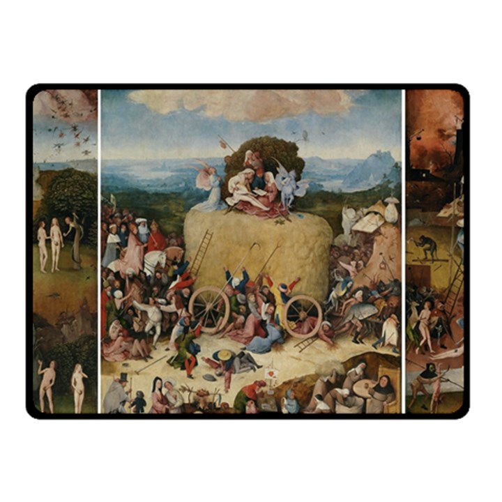 Heronimus Bosch The Haywagon 2 Fleece Blanket (Small)