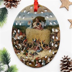 Heronimus Bosch The Haywagon 2 Ornament (oval Filigree)