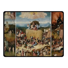 Heronimus Bosch The Haywagon 2 Double Sided Fleece Blanket (small)  by impacteesstreetwearthree