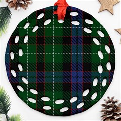 Abercrombie Tartan Round Filigree Ornament (two Sides) by impacteesstreetwearfour