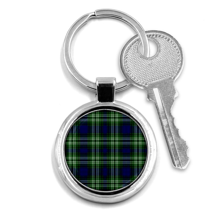 Tweedside District Tartan Key Chain (Round)