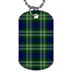 Tweedside District Tartan Dog Tag (one Side) by impacteesstreetwearfour