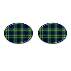 Tweedside District Tartan Cufflinks (oval) by impacteesstreetwearfour