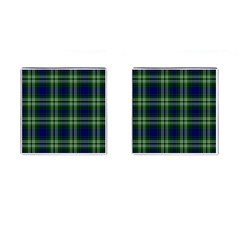 Tweedside District Tartan Cufflinks (square) by impacteesstreetwearfour