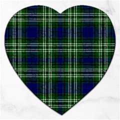 Tweedside District Tartan Jigsaw Puzzle (heart) by impacteesstreetwearfour