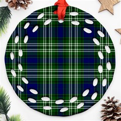 Tweedside District Tartan Round Filigree Ornament (two Sides) by impacteesstreetwearfour