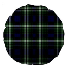 Tweedside District Tartan Large 18  Premium Round Cushions by impacteesstreetwearfour