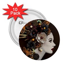 Mechanical Beauty  2 25  Buttons (10 Pack)  by CKArtCreations