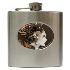 Mechanical Beauty  Hip Flask (6 Oz)