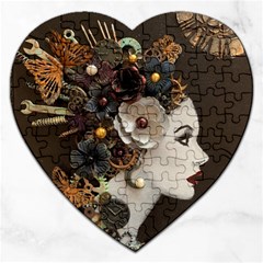 Mechanical Beauty  Jigsaw Puzzle (heart) by CKArtCreations