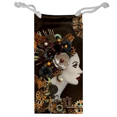 Mechanical Beauty  Jewelry Bag by CKArtCreations