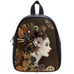 Mechanical Beauty  School Bag (Small) Front