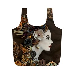 Mechanical Beauty  Full Print Recycle Bag (m) by CKArtCreations