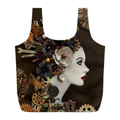 Mechanical Beauty  Full Print Recycle Bag (l) by CKArtCreations