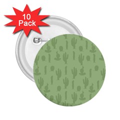 Cactus Pattern 2 25  Buttons (10 Pack)  by Valentinaart