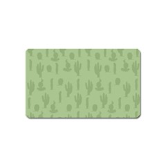 Cactus Pattern Magnet (name Card) by Valentinaart