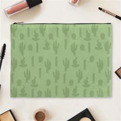 Cactus Pattern Cosmetic Bag (xl) by Valentinaart