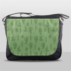 Cactus Pattern Messenger Bag by Valentinaart