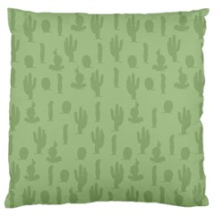 Cactus Pattern Large Flano Cushion Case (two Sides) by Valentinaart