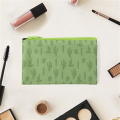 Cactus Pattern Cosmetic Bag (xs) by Valentinaart