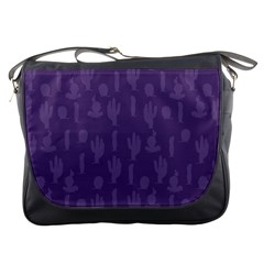 Cactus Pattern Messenger Bag by Valentinaart