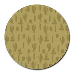 Cactus Pattern Round Mousepads