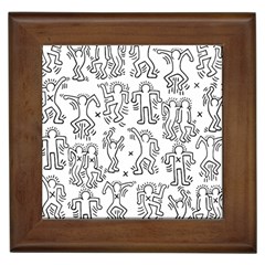 Doodle Pattern Framed Tiles