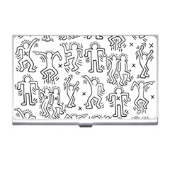 Doodle Pattern Business Card Holder